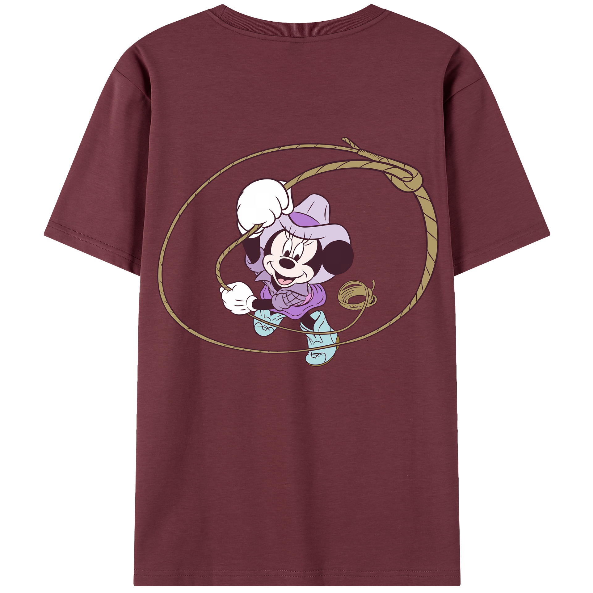 （画像用） ミッキーマウス Mickey Mouse 綿100％半袖Tシャツ（背面プリント）